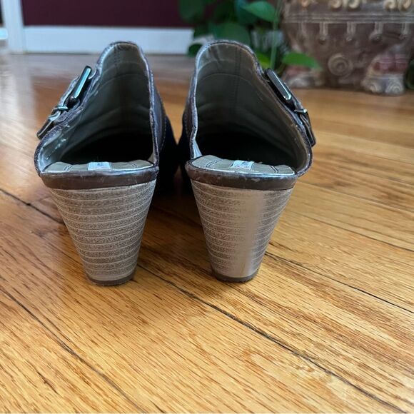 Lamica Slip on Clogs Leather Rodeo Western Cowgirl Made in Italy Denim size 38 - Picture 8 of 10